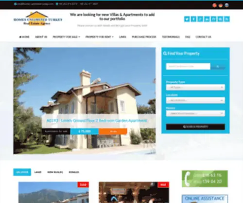 Homes-Unlimited-Turkey.com(Homes Unlimited) Screenshot