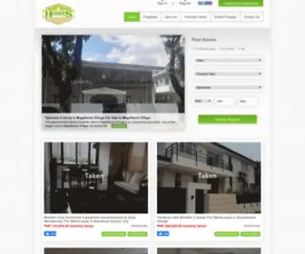 Homes.com.ph(Houses and Apartments for Rent or Sale in Dasmarinas Village) Screenshot