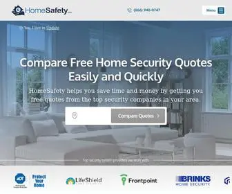 Homesafety.com(Get FREE Home Security Quotes) Screenshot
