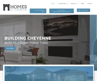 Homesbyguardian.com(Home Builder in Cheyenne) Screenshot