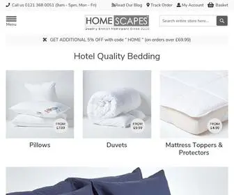 Homescapesonline.com(Bed & Bath Linen) Screenshot