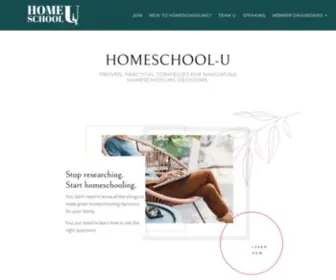 Homeschool-U.com(Homeschooling Decisions Made Clear) Screenshot