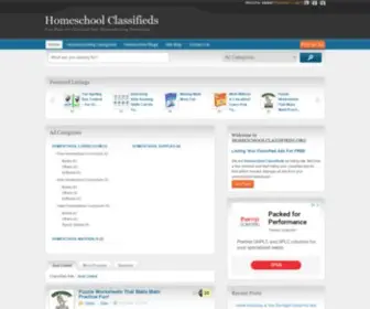 Homeschoolclassifieds.org(Homeschool Classifieds) Screenshot