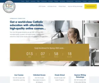 Homeschoolconnectionsonline.com(Online Catholic Courses for Your Homeschool) Screenshot