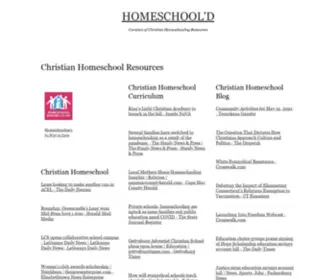 Homeschoold.com(Christian Homeschool Resources) Screenshot