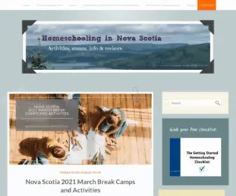 Homeschoolinginnovascotia.com(Homeschooling in Nova Scotia) Screenshot