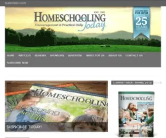 Homeschoolingtoday.com(Encouragement & Practical Help to Homeschool Boldly) Screenshot