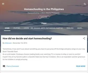 Homeschoolmanila.com(Homeschooling in the Philippines) Screenshot