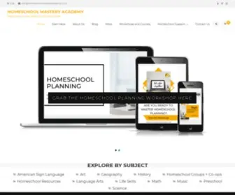 Homeschoolmasteryacademy.com(Eclectic Homeschool Curriculum) Screenshot