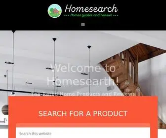 Homesearth.com(Top-Rated Home Products and Reviews) Screenshot