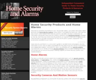 Homesecurityandalarms.com(Home Security Products) Screenshot