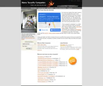 Homesecuritycompanies.us(Home Security Services) Screenshot