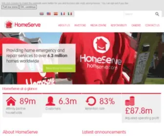 Homeserveplc.com(Our vision) Screenshot