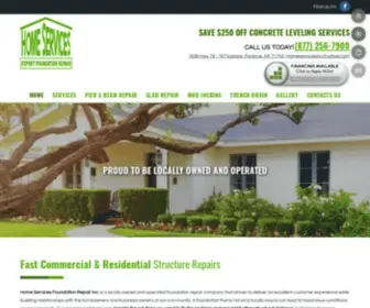 Homeservicesfoundationrepair.com(Residential & Commercial Foundation Repair Services) Screenshot