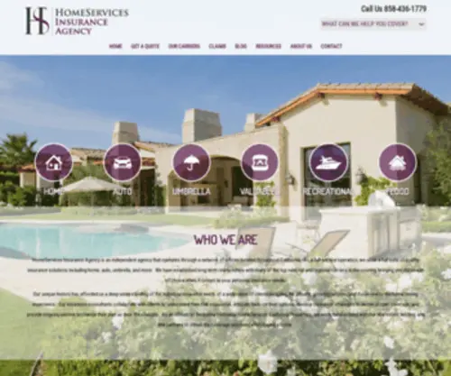 Homeservicesinsurance-CA.com(HomeServices Insurance Agency) Screenshot