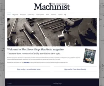 Homeshopmachinist.net(Home Shop Machinist) Screenshot