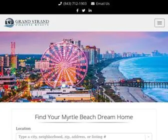 Homesinmyrtlebeachforsale.com(Grand Strand Coastal Realty) Screenshot