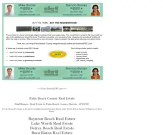 Homesinpbc.com(Palm Beach County Neighborhoods) Screenshot