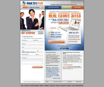 Homesiteplus.com(Realtor Websites) Screenshot