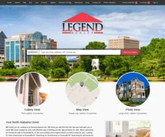 Homeslegend.com(North Alabama Real Estate) Screenshot