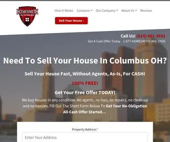 Homesmith.com(Sell My House Fast Columbus OH) Screenshot