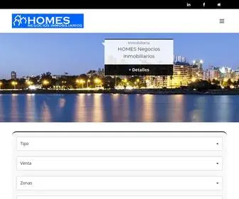 Homesnegociosinmobiliarios.com(HOMES Negocios inmobiliarios) Screenshot