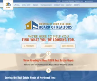 Homesofiowa.com(The Northeast Iowa Regional Board of Realtors) Screenshot