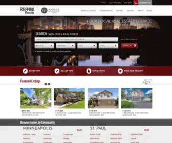 Homesofminnesota.com(Twin Cities Real Estate) Screenshot