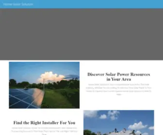 Homesolarsolution.com(Home Solar Solution) Screenshot