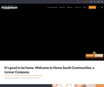 Homesouthcommunities.com(A Lennar Company) Screenshot