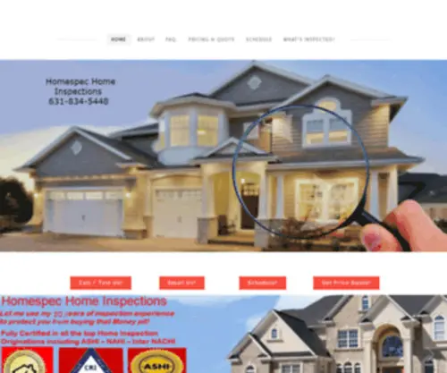 Homespecny.com(Suffolk And Nassau County Home Inspections) Screenshot