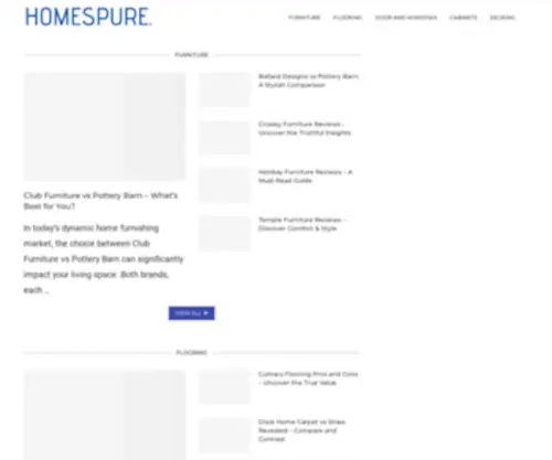 Homespure.com(Homespure) Screenshot