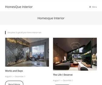 Homesqueinteriors.com(BEst home interior desings) Screenshot