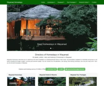 Homestayswayanad.com(Directory of Best Wayanad Homestays) Screenshot