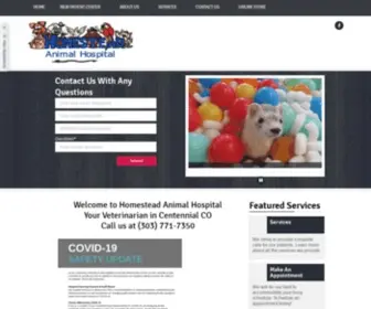 Homestead-Animal-Hospital.com(Veterinarian in Centennial) Screenshot