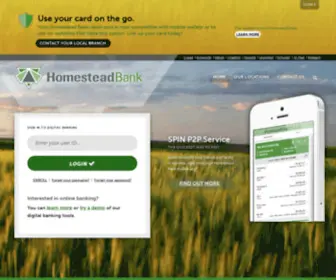 Homesteadbank.com(Homestead Bank) Screenshot