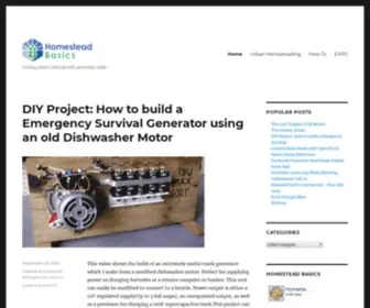Homesteadbasics.com(Self-Reliance University) Screenshot