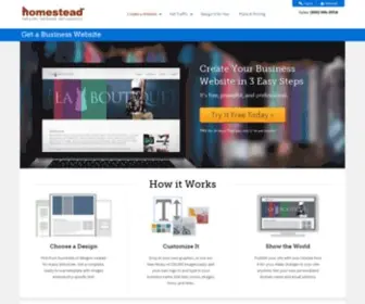 Homesteadcloud.com(Free Website Building Software) Screenshot