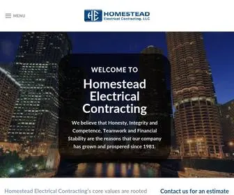 Homesteadelectric.com(Homestead Electrical Contracting) Screenshot