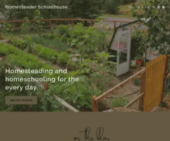 Homesteaderschoolhouse.com(Homesteader Schoolhouse) Screenshot