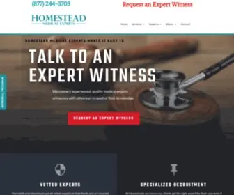 Homesteadexperts.com(Homestead Medical Experts) Screenshot