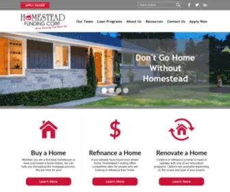 Homesteadfunding.com(Homestead Funding Corp) Screenshot