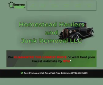 Homesteadhaulers.com(Homestead Haulers and Junk Removal LLC) Screenshot