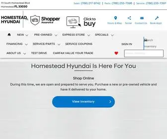 Homesteadhyundai.net(Homestead Hyundai) Screenshot