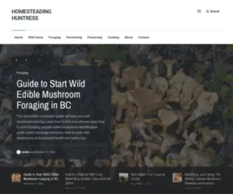 Homesteadinghuntress.com(Found Feast) Screenshot