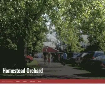 Homesteadorchard.net(Homestead Orchard in Woodstock) Screenshot