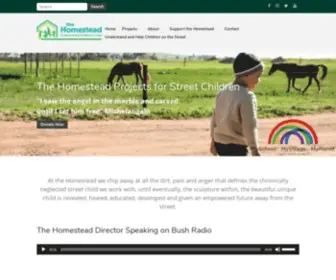 Homestead.org.za(The Homestead Programmes for Street Children & Empowering Children's Lives) Screenshot