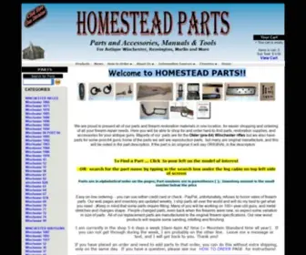 Homesteadparts.com(Homestead Firearms Gun Parts Original and Reproduction) Screenshot