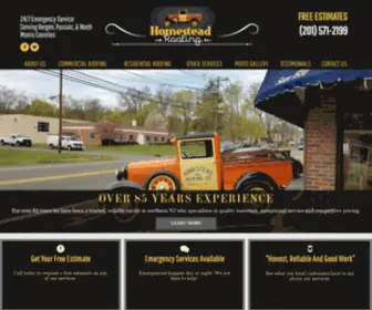 Homesteadroofing.com(Roofing Services) Screenshot