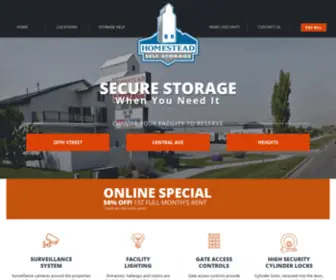 Homesteadstorage.com(3 Convenient Locations) Screenshot